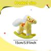 15cm Rocking Horse Toy Doll Decor Cute Realistic Hugging Stuffed Animal Farm Decoration