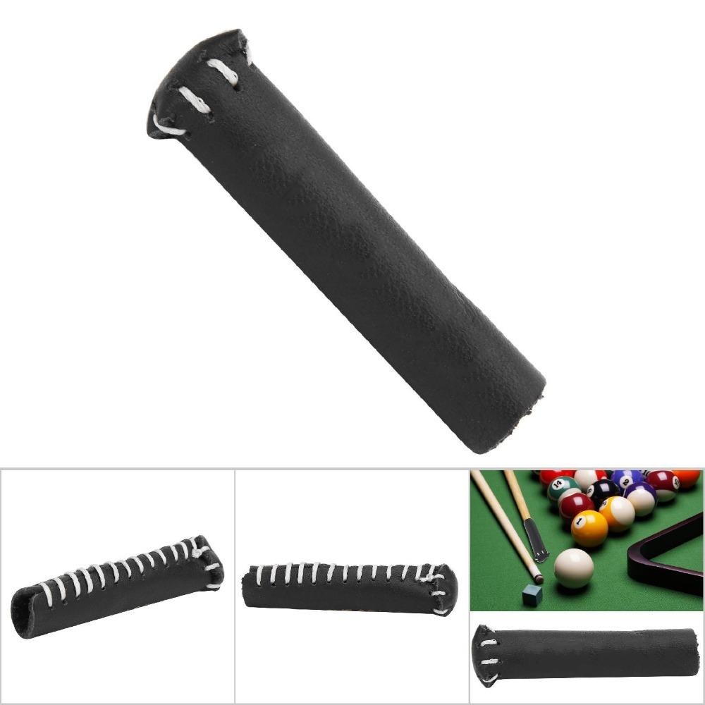Durable Leather Billiard Cue Tip Cover Portable Head Protective Cover  Moisture Protection