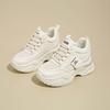 Fashion CRLAYDK Chunky Mid Top Sneakers for Women Height Incrase Wedge Air Cushion Casual Platform Tennis Walking Mesh Trainer Shoes