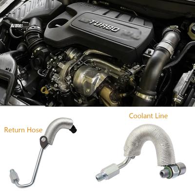 Car Turbocharger Coolant Return Hose Portable Oil Pipe Tube Type 1