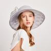 Temperament Lace Mesh Flower Big Edge Hat Children Summer Seaside Sunscreen Beach Hat Vacation Sunshade Cool Hat