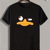 Unisexs Fun Animal Cartoon Print Short Sleeve Tshirt Casual Fashion Graphic Tee for Summer Graphic Tshirt Breathable Natural
