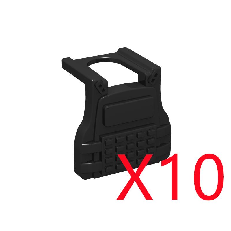 MOC City Building Blocks Weapons Accessories Special Forces Tactical Vest Armor Body Figure Helmet Equipment Pack Brick K062
