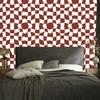Wallpaper Free checkerboard red, red background 50x1000