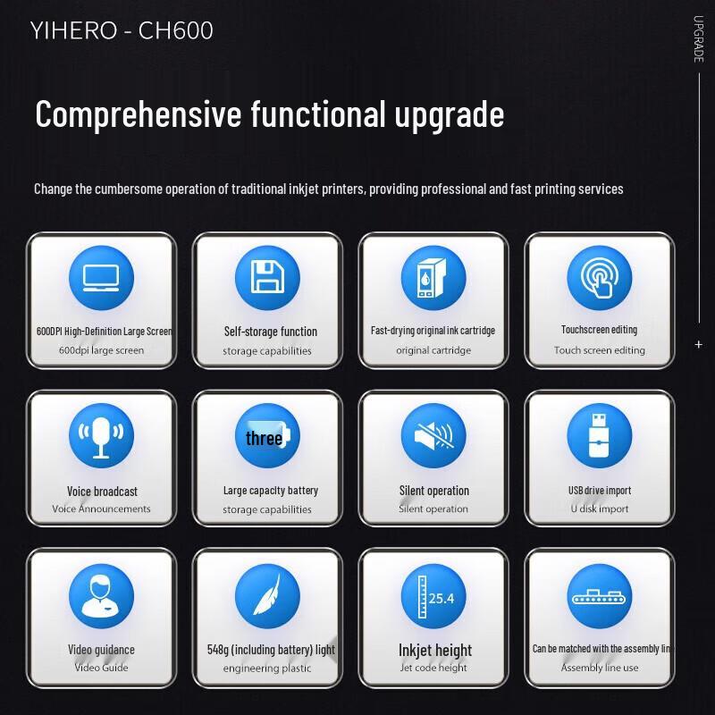 YIHERO Portable Handheld Inkjet Coding Machine