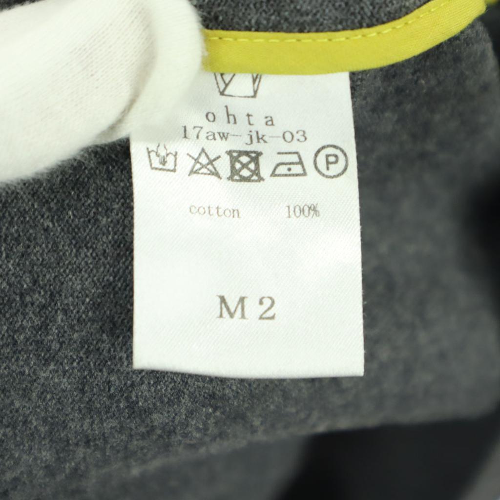 ohta Hooded, covered buttons coat L gray Men's Used