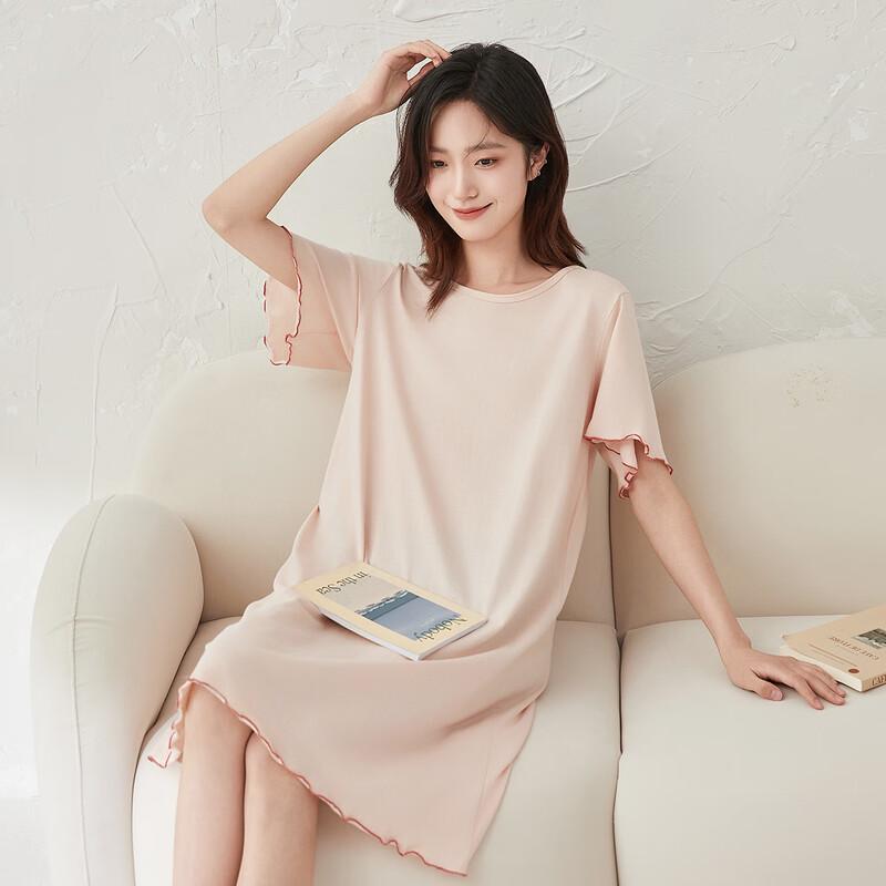 Women s Pure Cotton Short Sleeve Sleep Dress 160