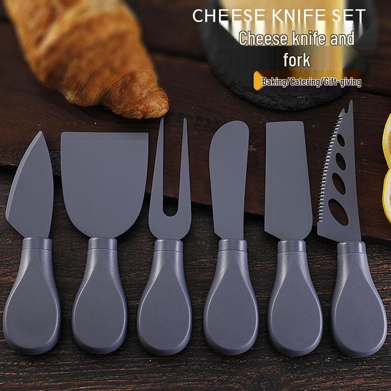 Stainless Steel Cheese Knife and Slicer Set with Non-Stick Coating
