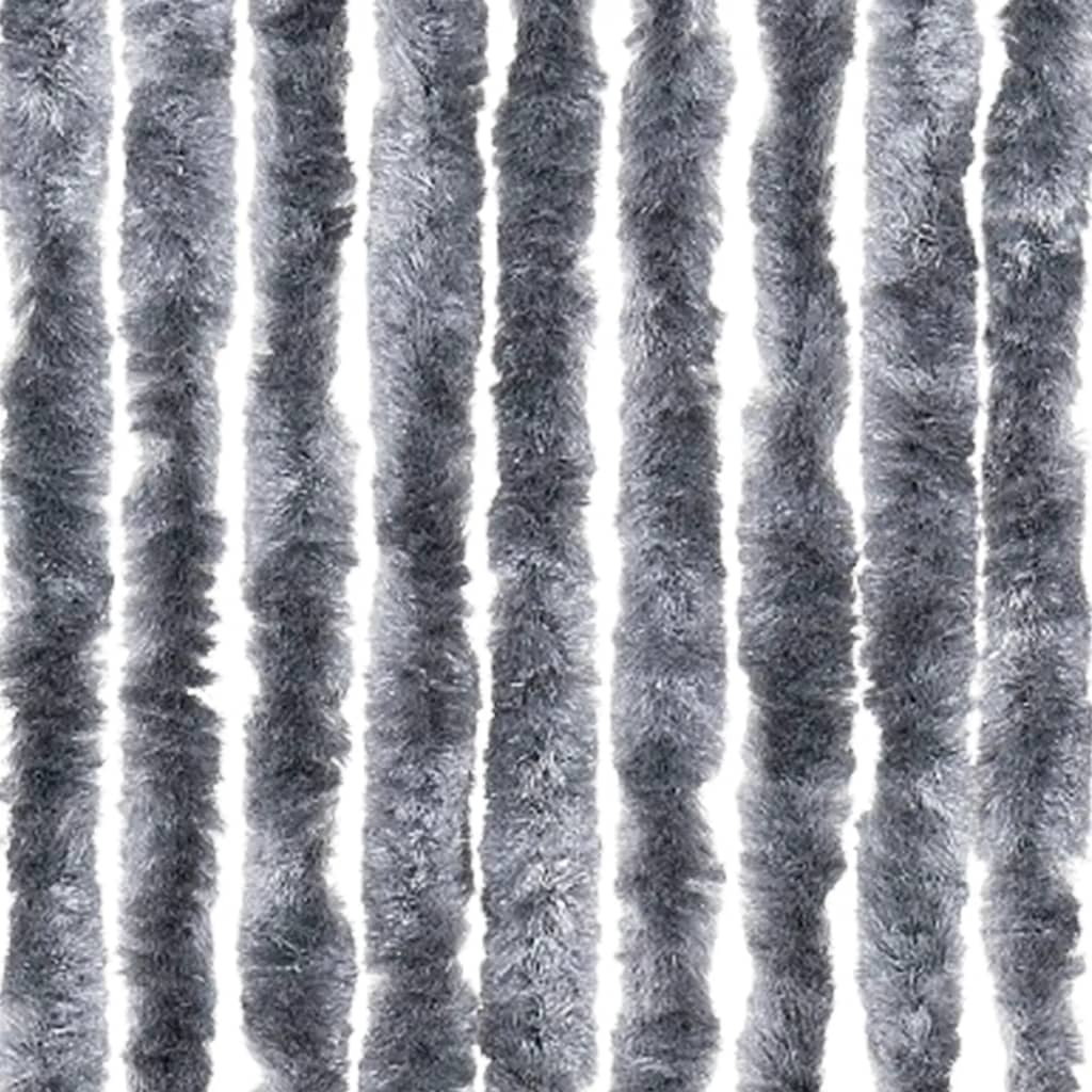 vidaXL Insektenschutz-Vorhang Silbern 100x220 cm Chenille