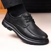 Men's Shoes Business Casual Leather Shoes Men Fashion Breathable Shoes British Casual Lace Up Leather Shoes