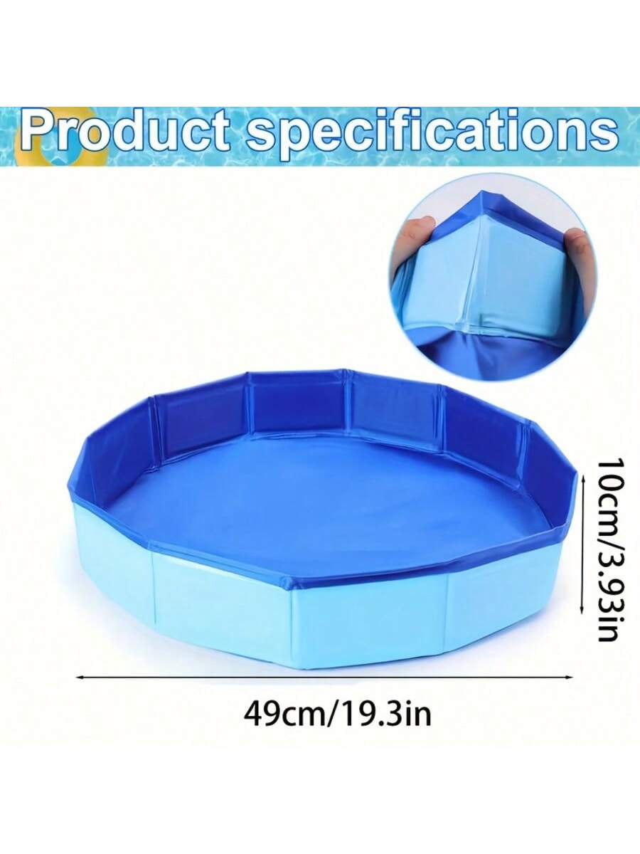 

1 шт. Портативное складное ведро для ножной ванны, Подходит для входа в бассейн, Многокомпонентные необходимые аксессуары для чистки бассейна