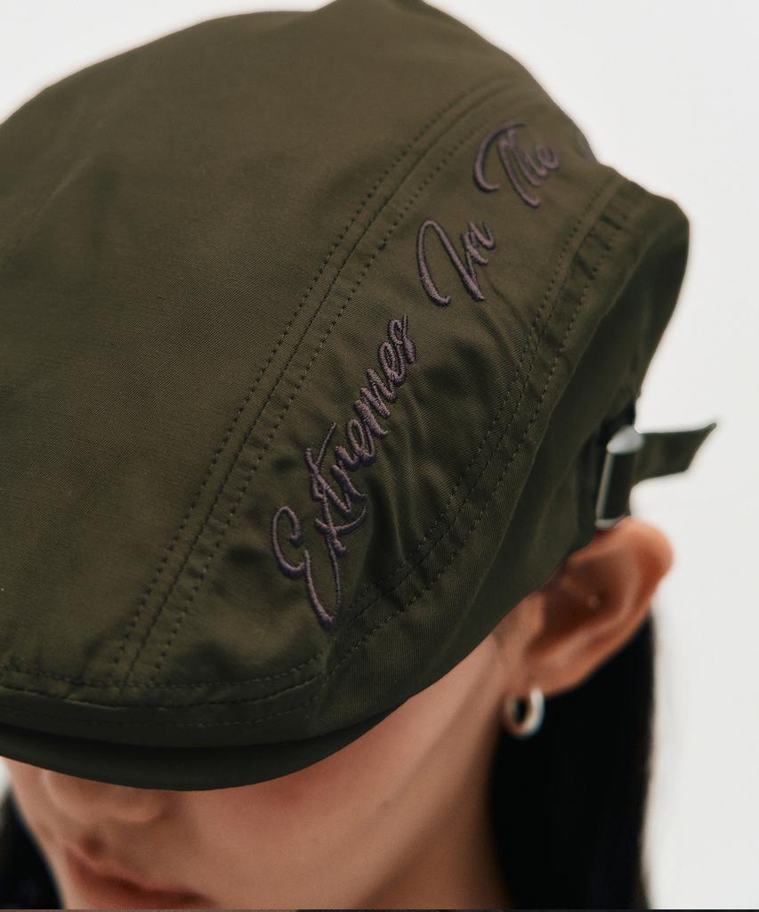Kimjisu Embroidered Hunting Cap _ Khaki