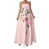 Summer European Style Fashion Casual Print Maxi Dress Women Clothing