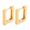 Xiyin hot-selling copper earrings fashionable light luxury high sense exquisite square earrings women spot