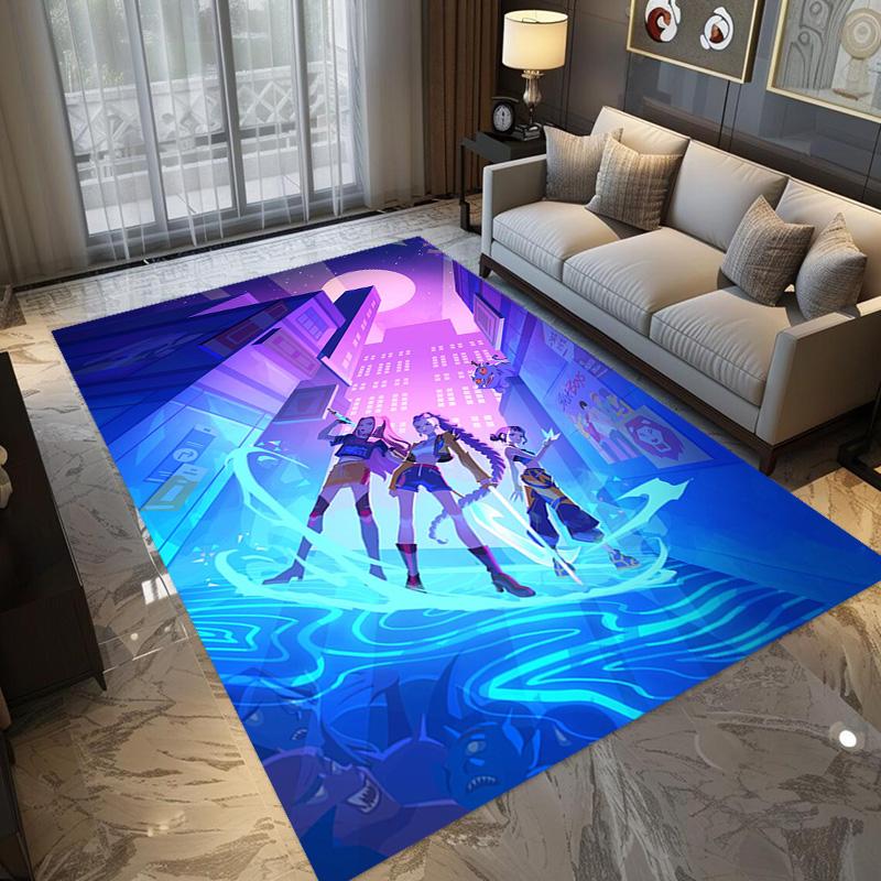 Dynamic Warriors: Action Adventure carpet Doormat Suitable for all seasons Art Office chair cushion Protective pad