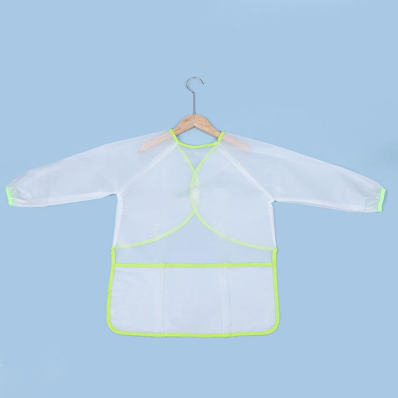 Tablier d'art à manches longues pour enfants avec poche et housse de protection pour aquarelle