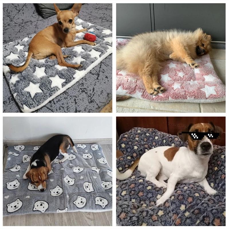 XXL Soft Flannel Pet Blanket Mat For Puppy Dog Cat Sofa Cushion Sleeping Cover