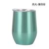 12oz Double Wall Insulated Stainless Steel Tumbler with Logo Printing Eggshell Shape Wide Mouth Water Cup Vacuum Thermal Mug