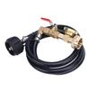 RV Gas Refill Adapter Hose with Gauge and ON Off Control Valve 3 Feet Gas Tank Extension Hose for 1 Lb Gas Tank
