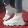 Women Fashion Unisex Breathable Brand Casual Sneakers Men Black Socks Sneakers Men Slip on High Sports Shoes