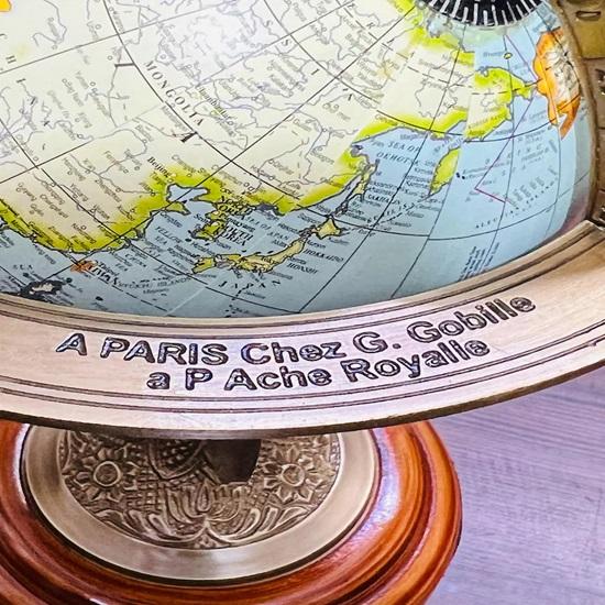 22,86 cm Ručně vyrobený mosazný embosovaný armilární glóbus Unikátní dekorace do domácí kanceláře