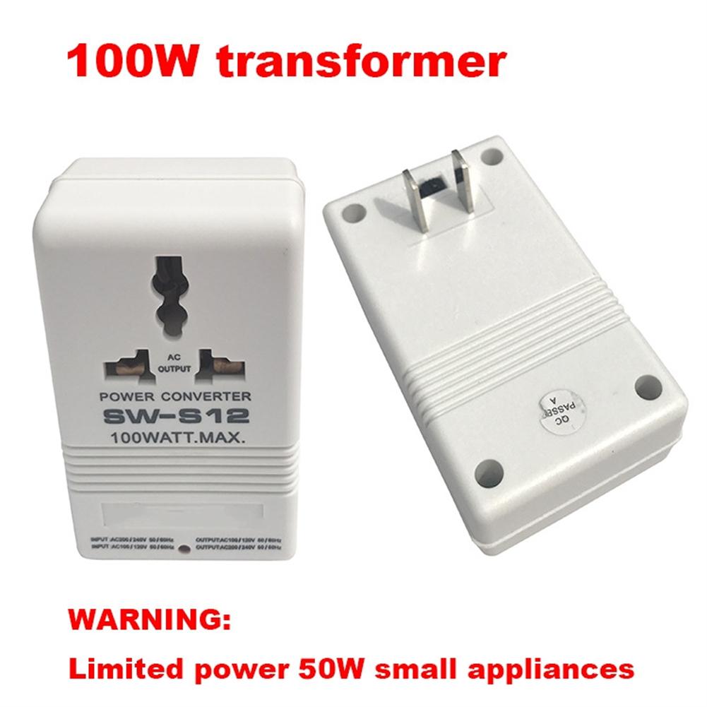 Sw-s12 100w Leistungstransformator Tragbarer 110v bis 220v 220v bis 110v Bidirektionaler Konvertertransformator für zu Hause