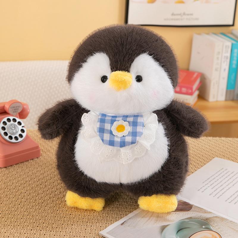 Cute Penguin Baby Plush Toy Doll Gray Penguin Doll with Skirt Sleeping Pillow Gift Female