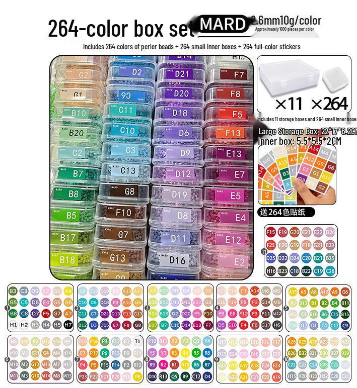 Pinbeads Fusion Beans Refill Pack: All-Color Series, 1000 Beads (2.6mm) for DIY Puzzle Crafting