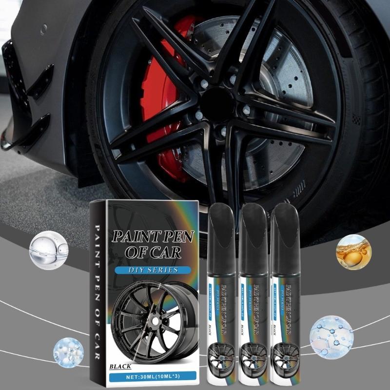 30ml Creion Retuș Vopsea Roată Auto Creion Corector Zgârieturi Roată Auto Negru