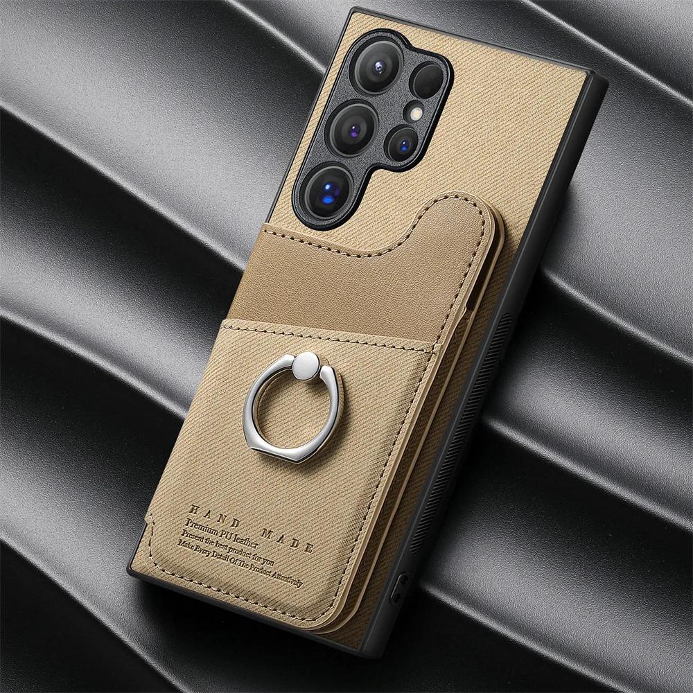 

Магнитный чехол для телефона Samsung S25 Ultra S24 S22 Plus S23 FE A16 A26 A36 A56 A55 5G с блокировкой RFID и чехлом-кошельком для карт Galaxy A36