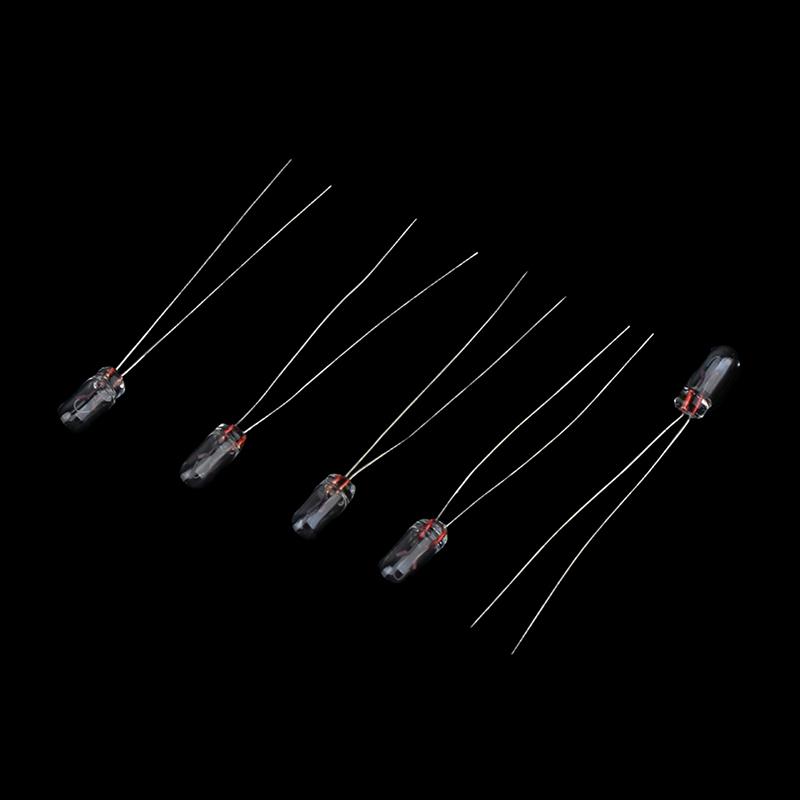 50 Stück 3 mm 12 V Edison Miniatur Neon Kontrolllampe Glühbirne