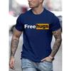 Lässige Herren T-Shirts Free Love Bedruckt Sommer O-Ausschnitt T-Shirt für Männer Kleidung Kurzarm Top T-Shirt Lustiges Streetwear T-Shirt