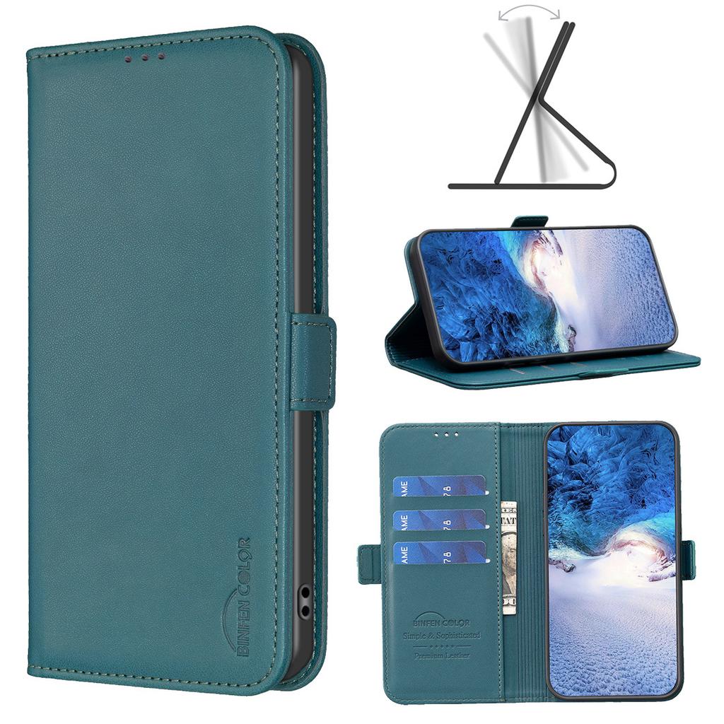 Applicable to Samsung S26Pro leather case A55 solid color side buckle leather pattern insert card wallet protective case A35 case S25