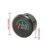Compact Round Shaped Voltages & Capacity Meter User Friendly Circular Voltages & Battery Meter ABS for Office & Factory