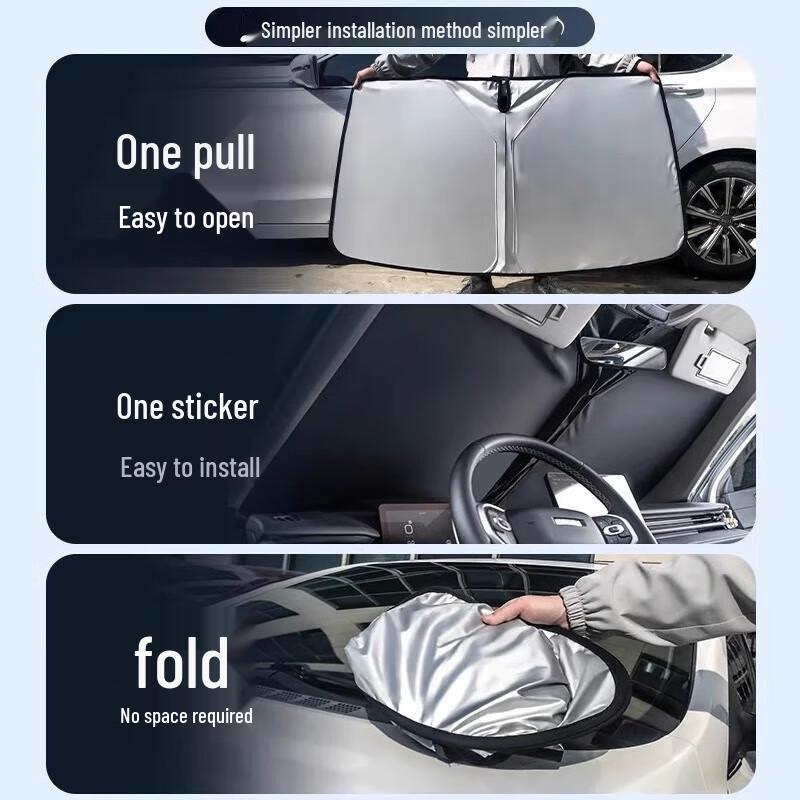 Haval H6 H5 2nd Gen Big Dog Car Sunshade: Heat Insulation Sun Shield, Window Curtains, Front Windshield Visor.