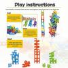 Plus Size Educational Stacking Chair Toy for Kids - Interactive Parent-Child Fun Stool