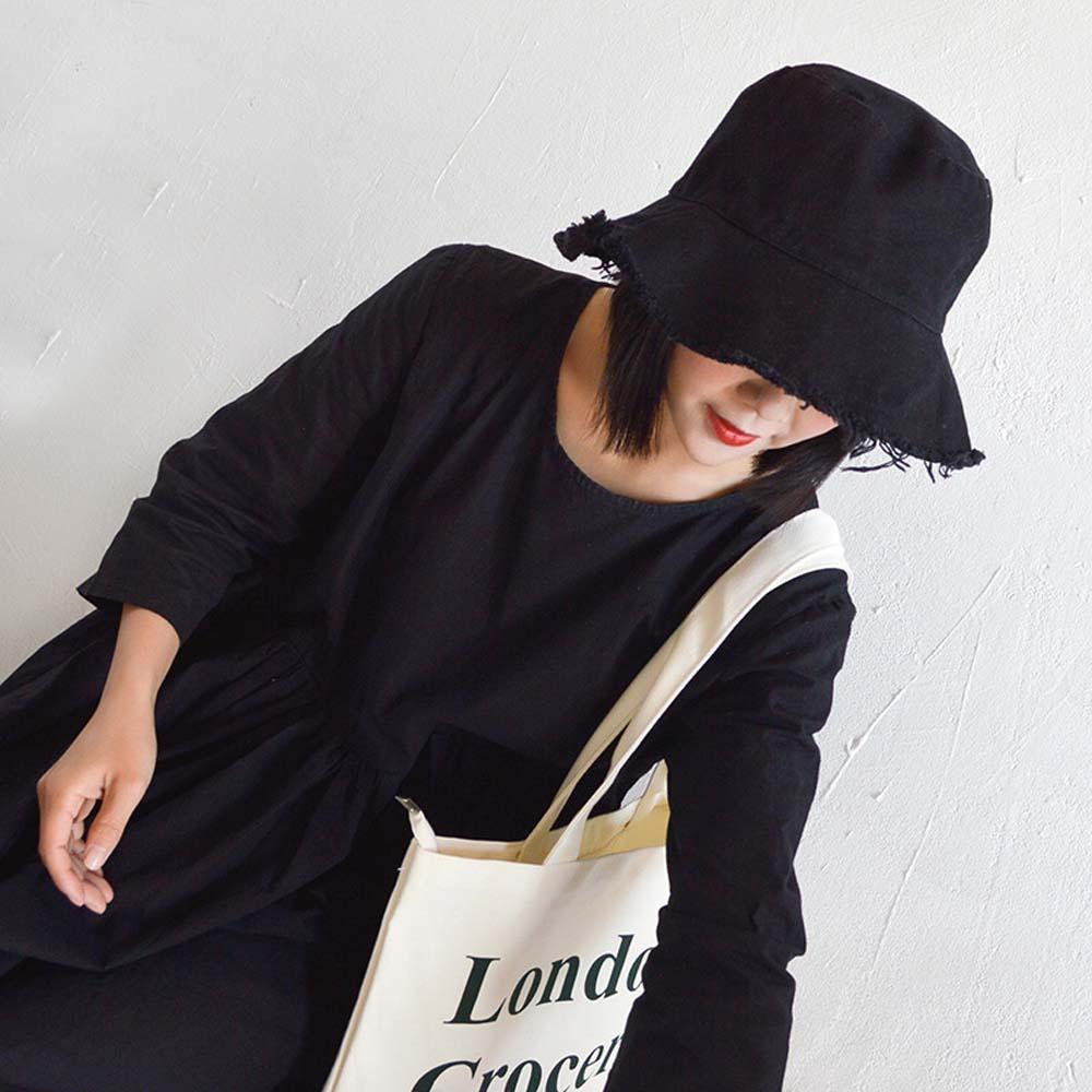 Sunshade Raw Edge Fisherman Hat Foldable Sun Protection Basin Cap Versatile Thin Bucket Hats  Sport
