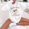 Women's Hot Spring New Western Cowboy Printed Long Sleeve Crew Neck Casual Sweatshirt