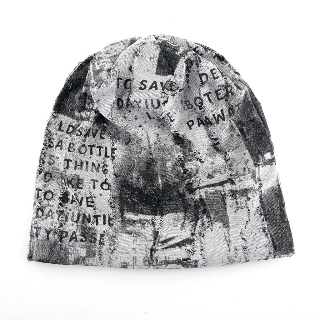 Women's Vintage Slouchy Ripped Plush Hat - Autumn/Winter Warm Headwrap