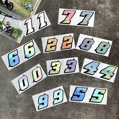 White Reflective JDM Car Stickers Waterproof DIY Decorative Cover for Motorcycle