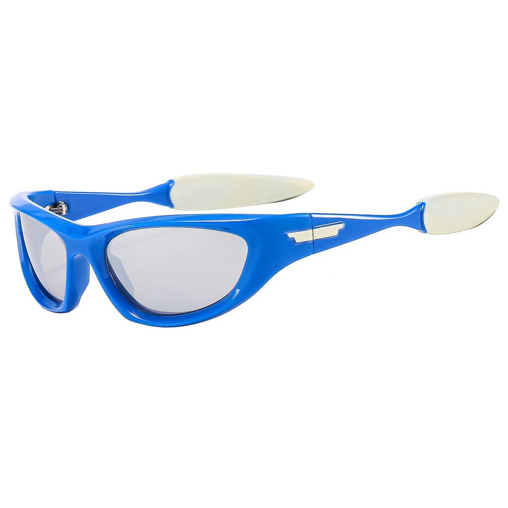 Luxury Y2K Sunglasses Women Men Vintage Punk Mirror Shades Sport Riding Goggles UV400 Protection