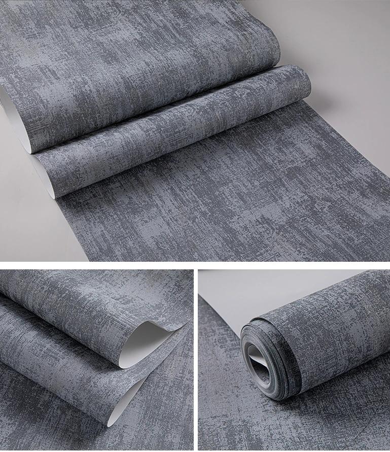 Dark Brown Coffee Color 3D Diatom Mud Cement Relief Plain Color Wallpaper Bedroom Living Room Home Decoration Wall paper