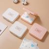 Women Sanitary Napkin Tampon Storage Box Portable Waterproof Dust-Proof Organizer Box Simple Pattern Sanitary Napkin Box