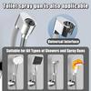 Suction Cup Shower Holder Adjustable Shower Head Holder Nozzle Handheld Holder Punch-Free Multi Angle Rotation Shower Bracket