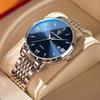 POEDAGAR Business Simple Men's Watch Stainless Steel Waterproof Date Men Watch High Quality Fashion Quartz Watches For Man Reloj