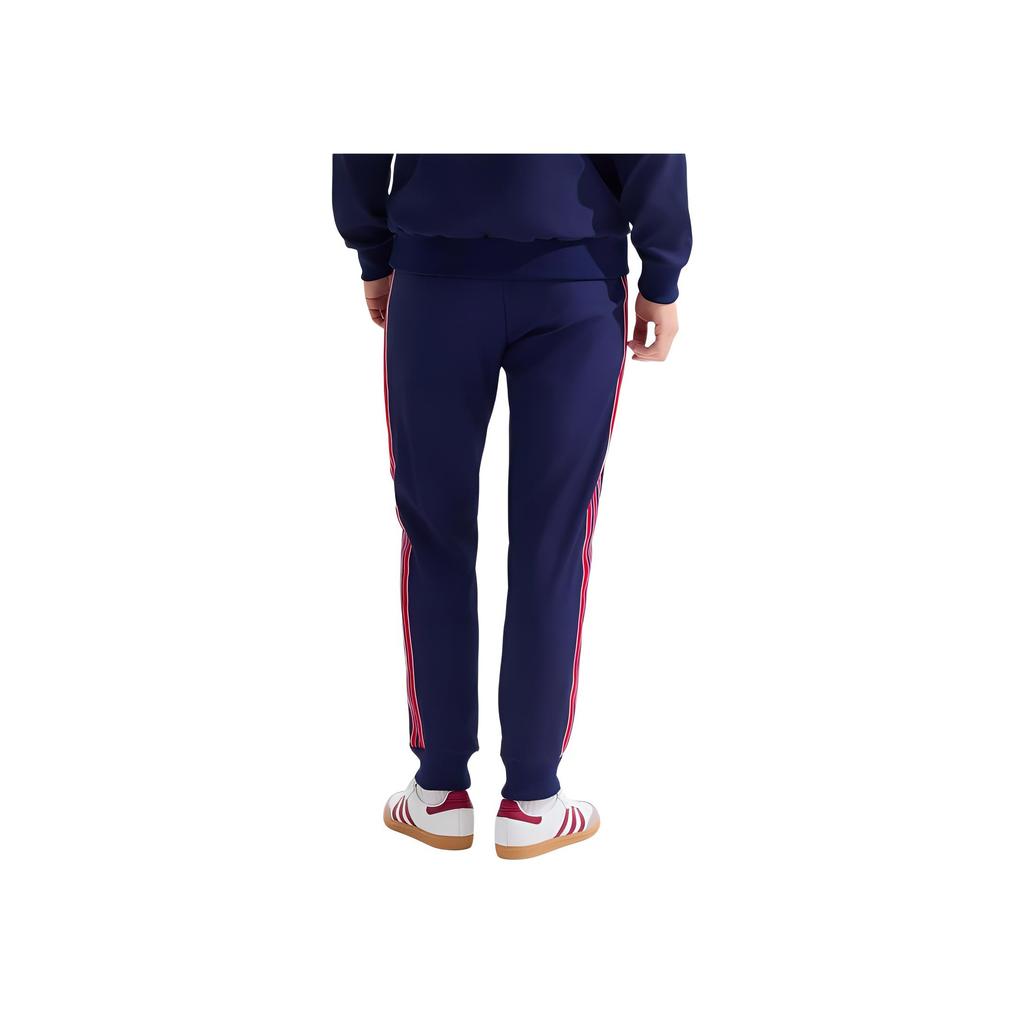adidas Originals X Arsenal Colaboração 24/25 Ícones da Arquibancada Calça Esportiva de Tricô Confortável Slim Fit Masculina Azul JF0545