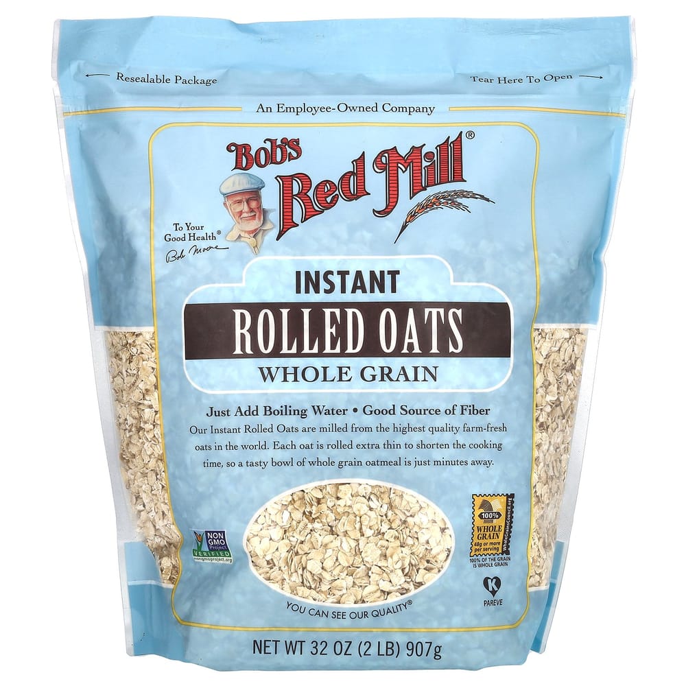 Bobs Red Mill Instant Rolled Oats Whole Grain 907g (32oz)