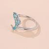 Blue Marine Animal Themed Rings Polished Interior Process Strong Wear