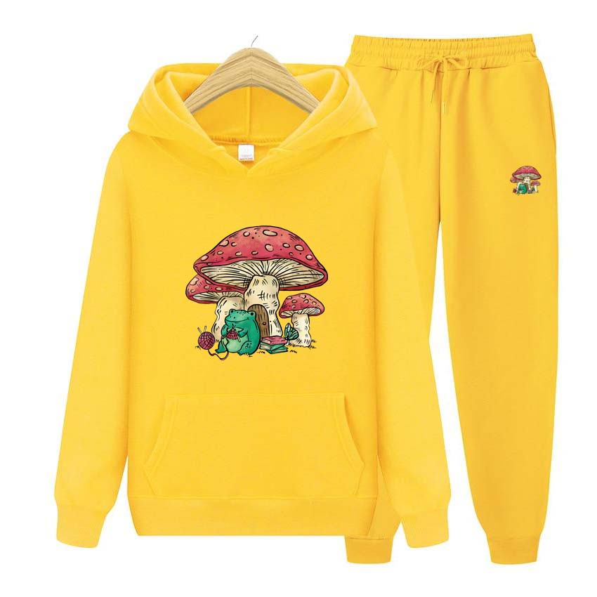 Tepláková souprava 2dílná Unisex Mikina s kapucí Fleecová mikina+kalhoty Kostým Jarní Podzim Anime Potisk Mikina s dlouhým rukávem Mikina s kapucí Jogging