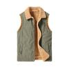 Men's Spring, Autumn and Winter Corduroy Fleece Thickened Large Size Vest Casual Versatile Couple Vest Jacket